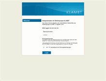 Tablet Screenshot of klambt-magazine.de